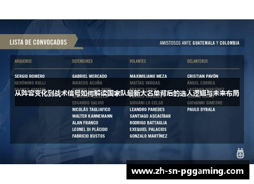 从阵容变化到战术信号如何解读国家队最新大名单背后的选人逻辑与未来布局